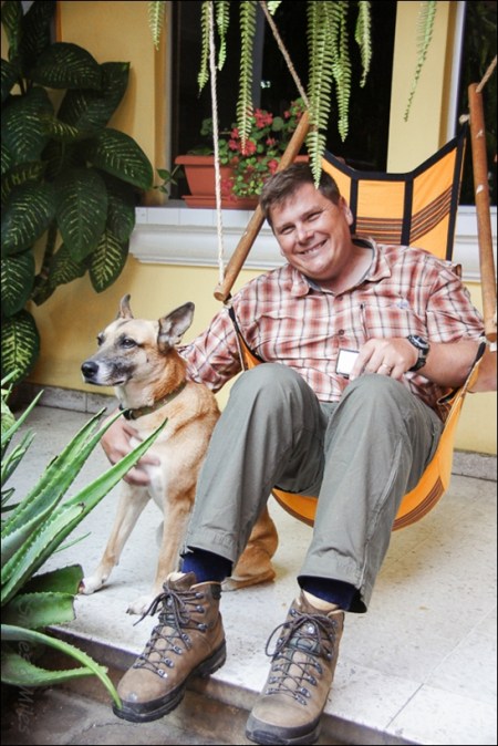 Relaxing at Casa Rustica.