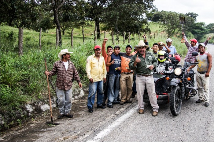 Our party with the road crew.