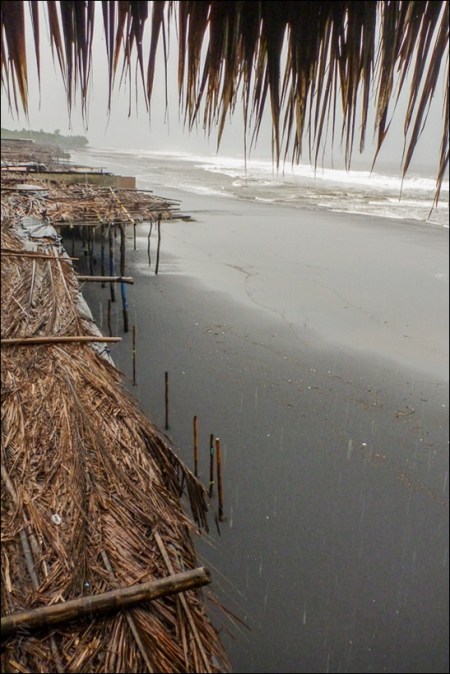 The view from our hotel in El Salvador.